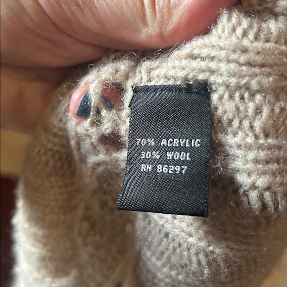 BCBGMaxAzria Taupe Knit Poncho - Picture 9 of 9